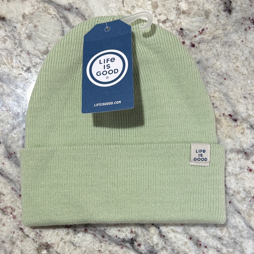Life Is Good Kids' Light Green Beanie